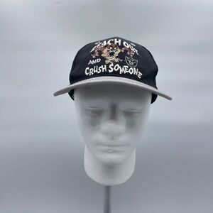Drew Pearson Vintage 1997 NFL OSFA Black Los Angeles Raiders Taz Snapback Hat